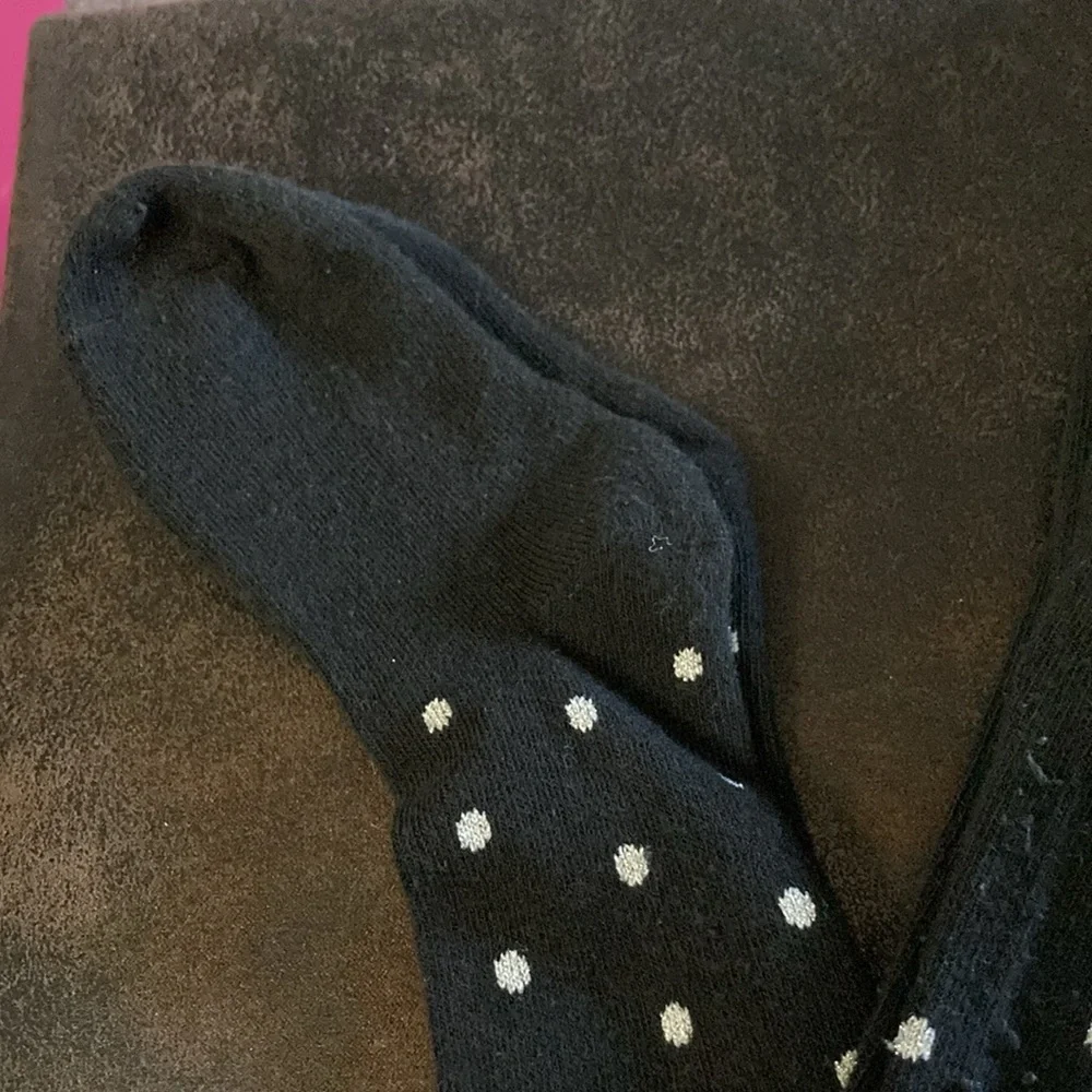 Sparkli polkadotted black sweater tights size 2t/3t